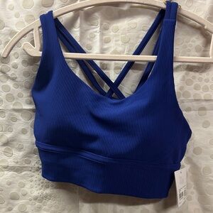 NWT- lululemon energy longline ribbed bra- size 8